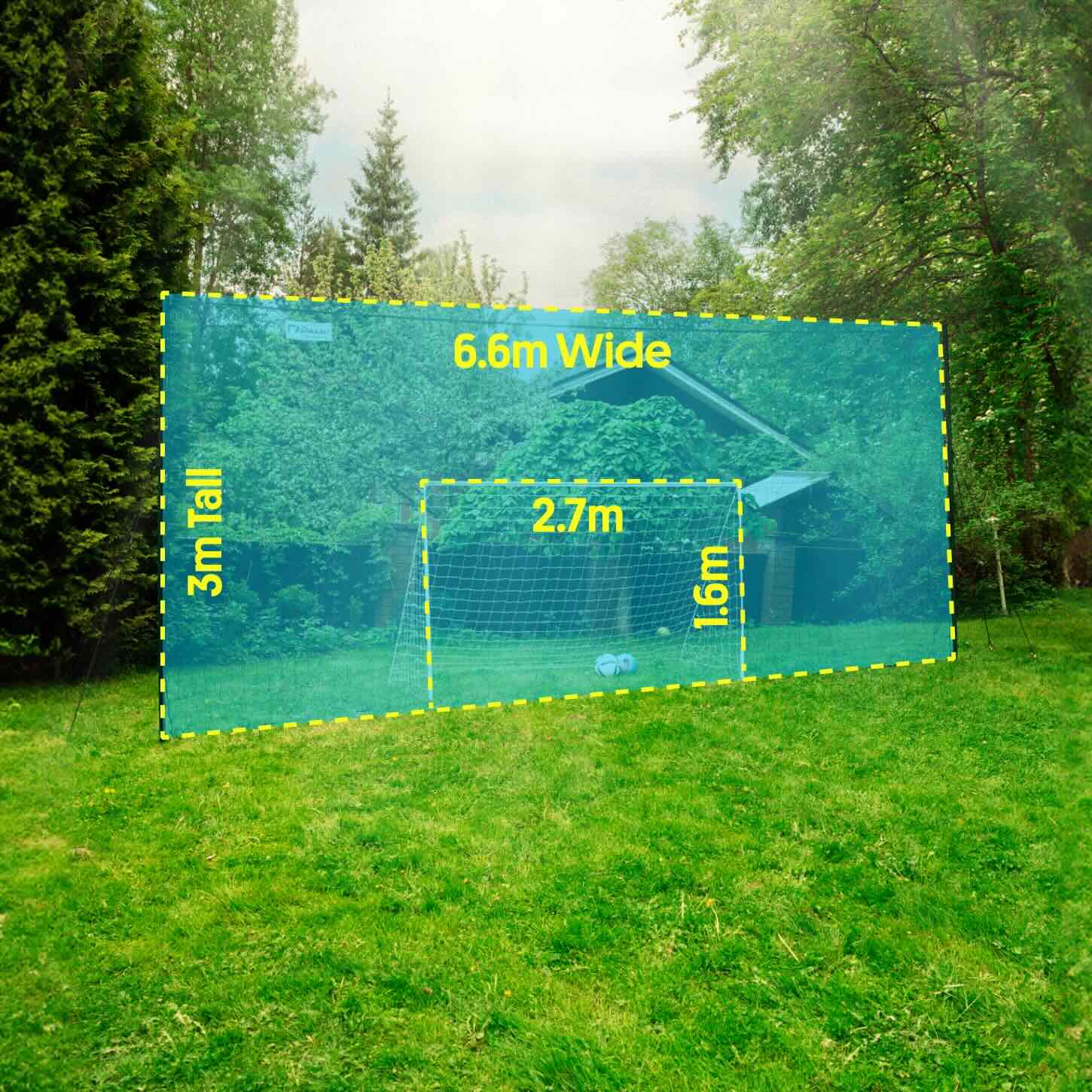 Baliza de Futebol 3 em 1 (Standard) + Alvos de Canto GRÁTIS