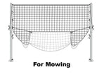 Packaged football goal showing all parts before setup