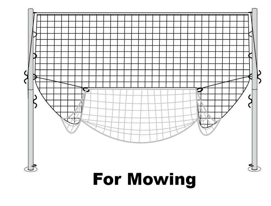 Packaged football goal showing all parts before setup