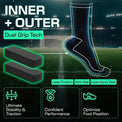 Men's football socks designed for comfort and high-performance play