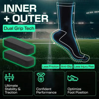 Men's football socks designed for comfort and high-performance play