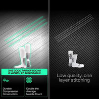 Player making sharp turns wearing LUX anti slip socks during a match