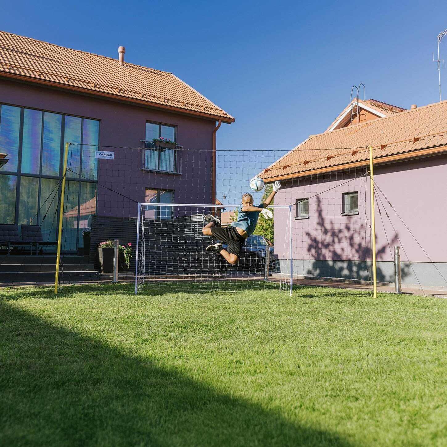 3-i-1 Fodboldmål Træner & Rebounder