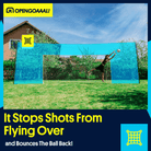 Backyard football goal for kids with rebound and backstop net