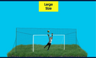 Open Goaaal Large football goal — high-performance backstop net system for ages 8+