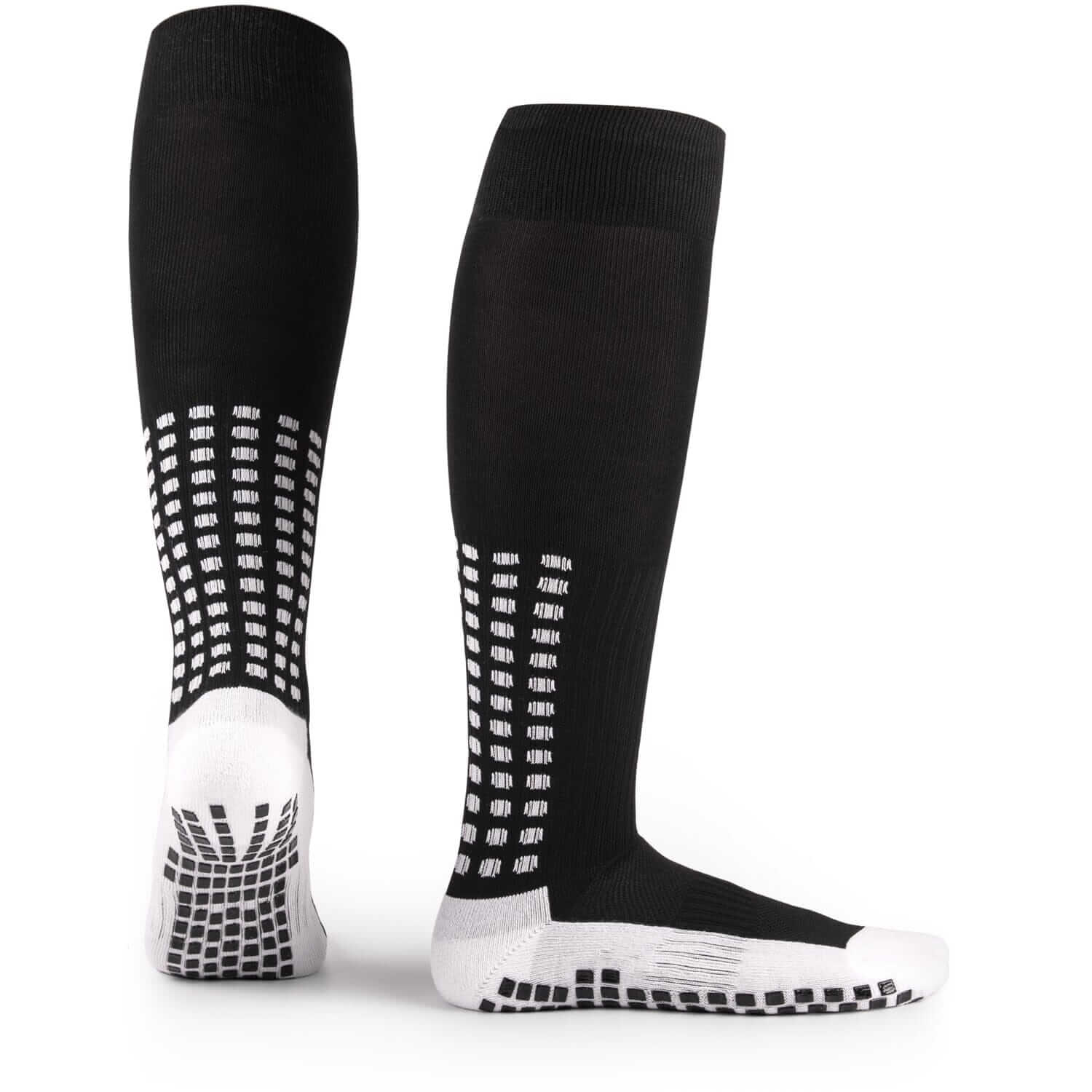 LUX Sports grip socks providing stability during high-intensity football training